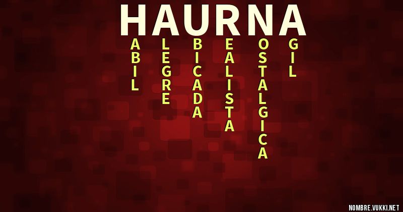 Acróstico haurna