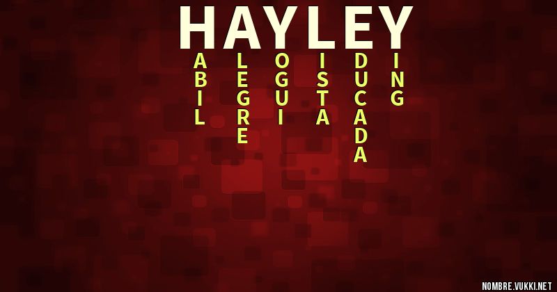 Acróstico hayley