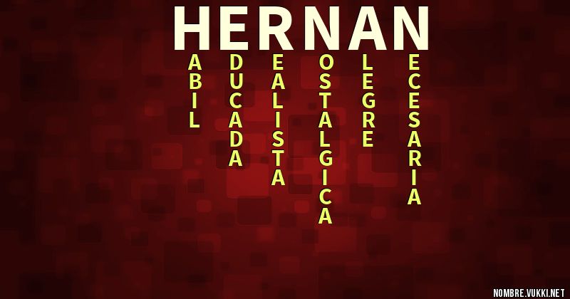 Acróstico hernÁn