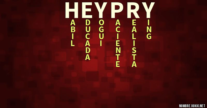 Acróstico heypry