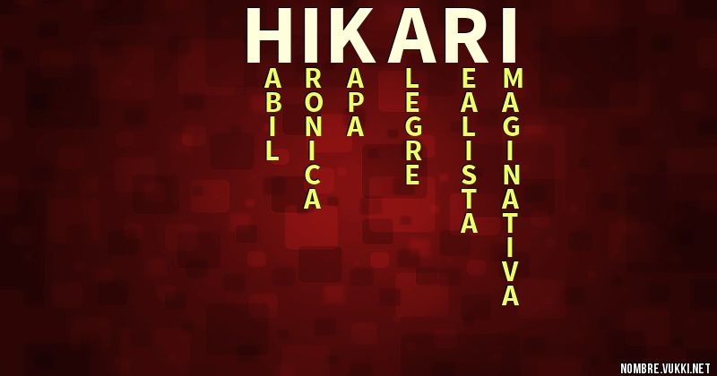 Acróstico hikari