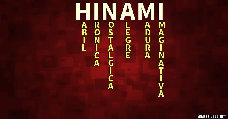 Acróstico hinami