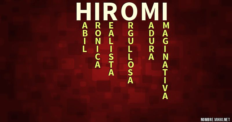 Acróstico hiromi