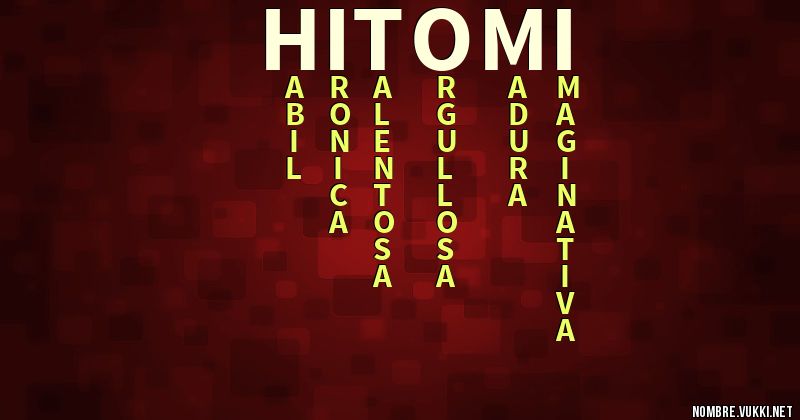 Acróstico hitomi