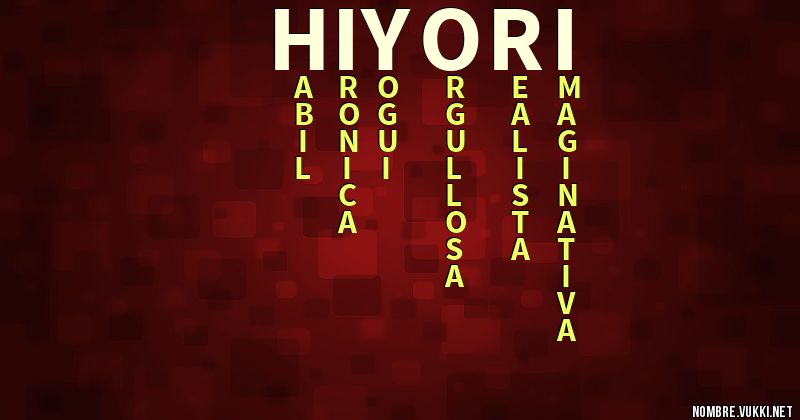 Acróstico hiyori