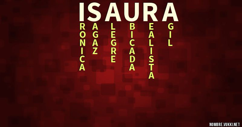 Acróstico isaura
