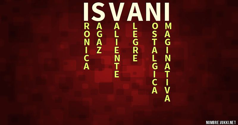 Acróstico isvani