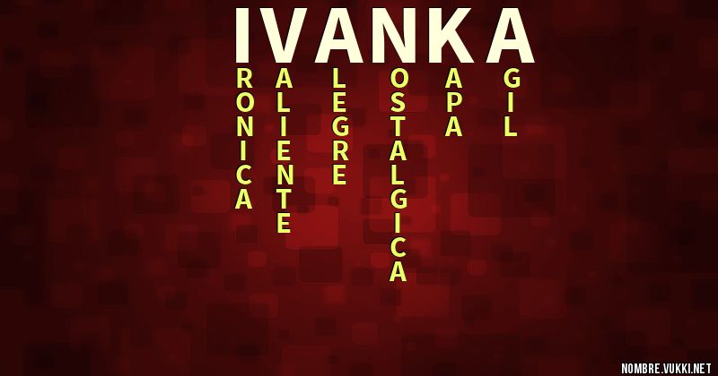 Acróstico ivanka