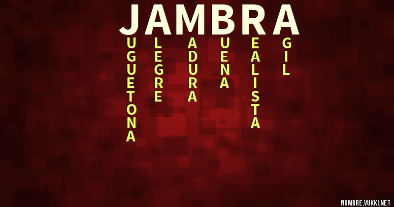 Acróstico jambra