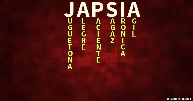 Acróstico japsia