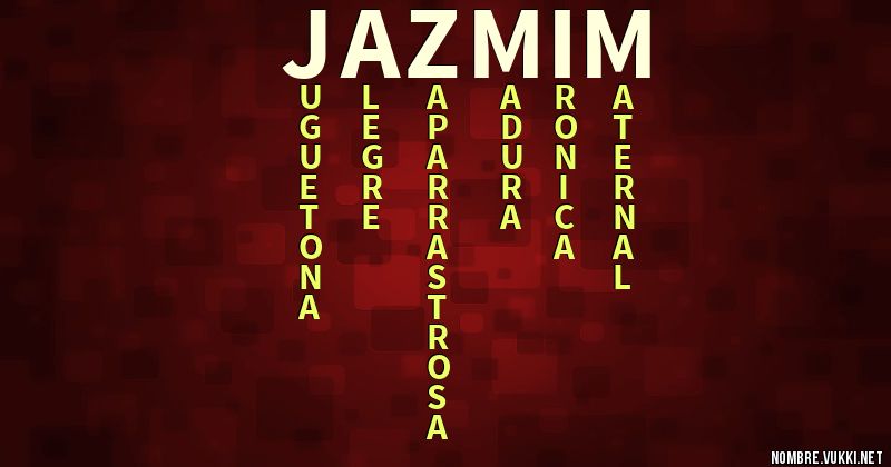 Acróstico jazmim