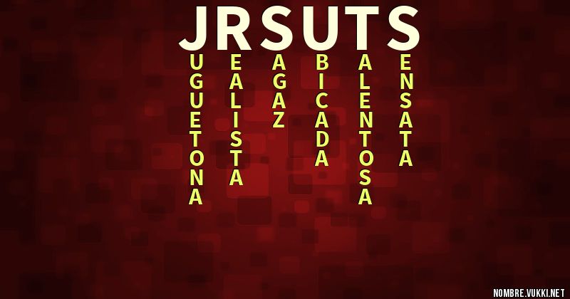 Acróstico jrsuts