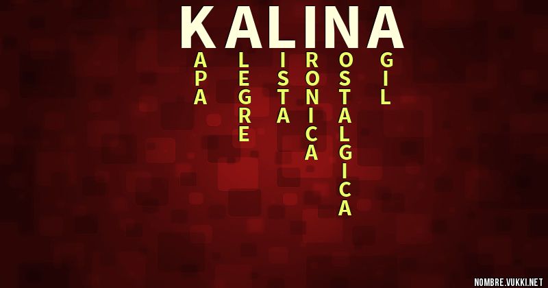 Acróstico kalina