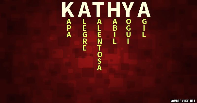 Acróstico kathya
