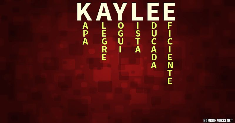 Acróstico kaylee