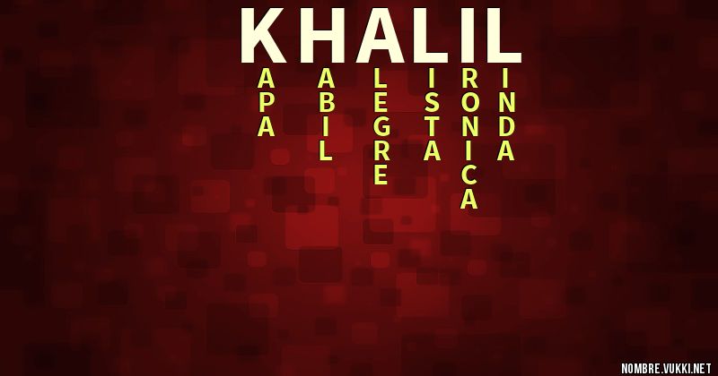 Acróstico khalil