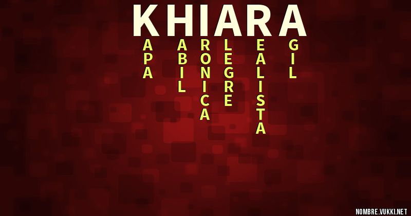 Acróstico khiara