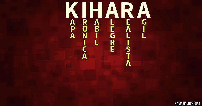Acróstico kihara
