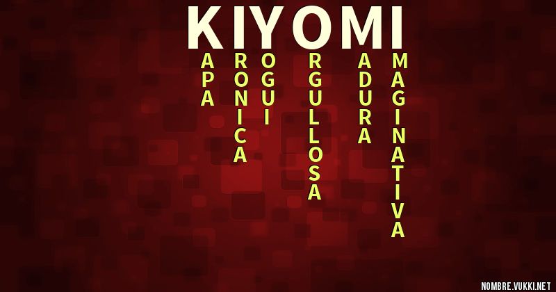 Acróstico kiyomi