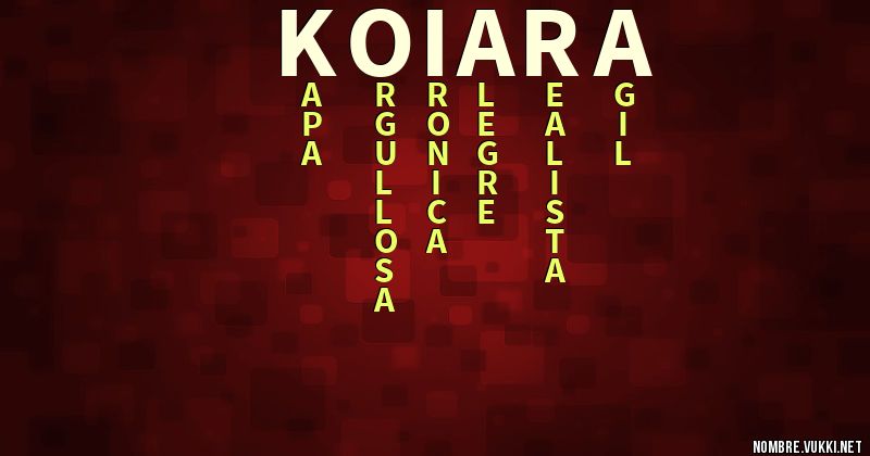 Acróstico koiara