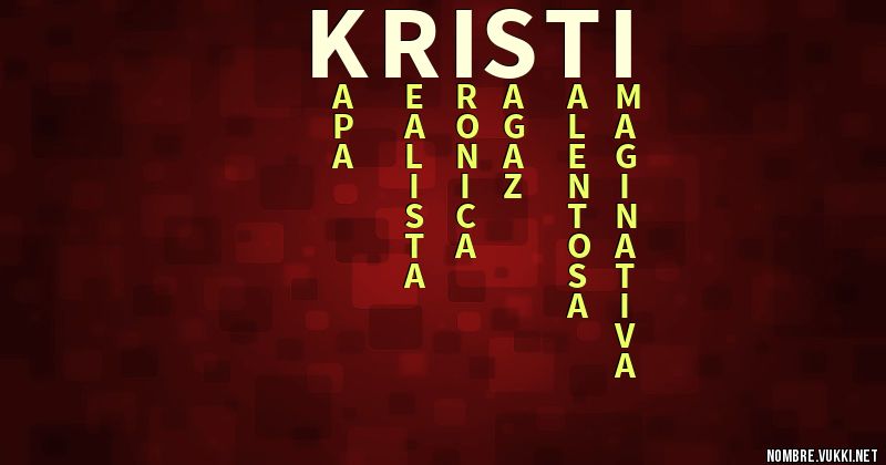 Acróstico kristi
