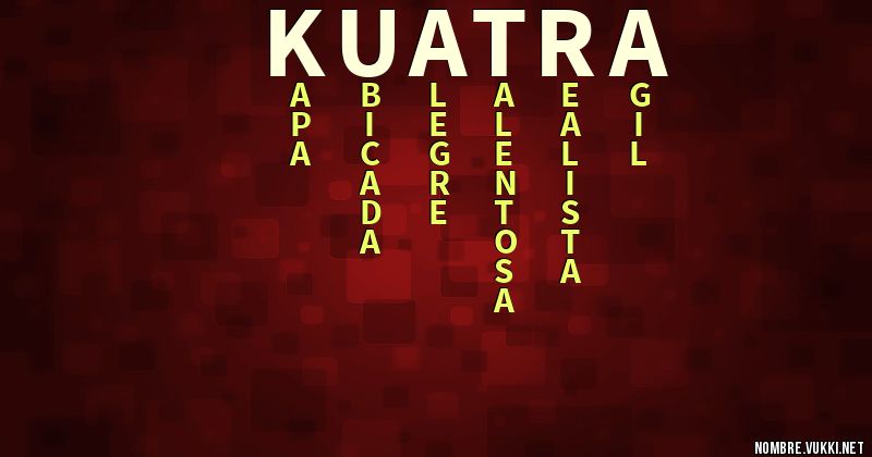 Acróstico kuatra