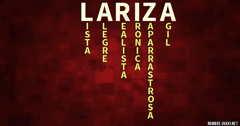 Acróstico lariza