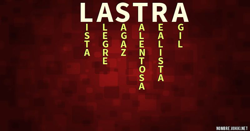 Acróstico lastra