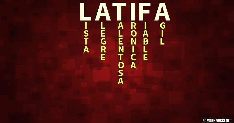 Acróstico latifa