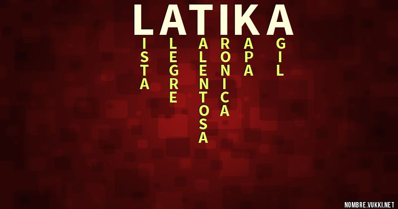 Acróstico latika