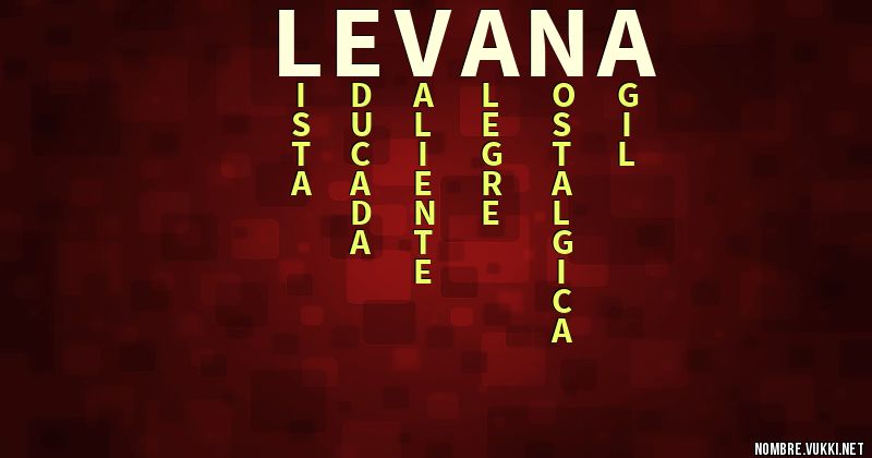 Acróstico levana