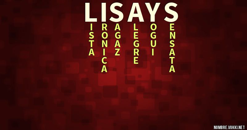 Acróstico lisays