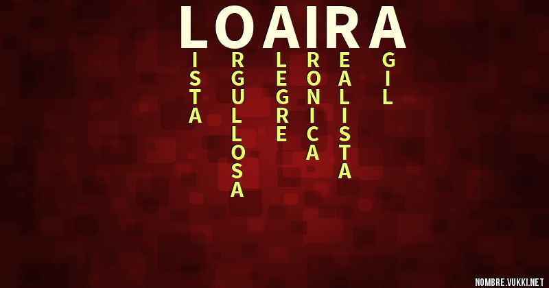 Acróstico loaira