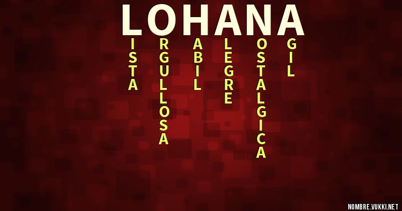 Acróstico lohana