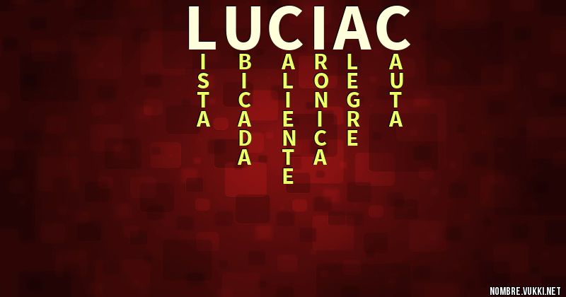 Acróstico luciaÇ