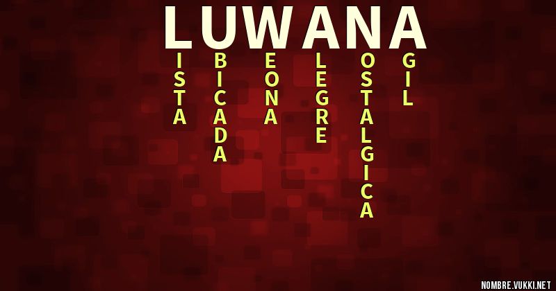 Acróstico luwana