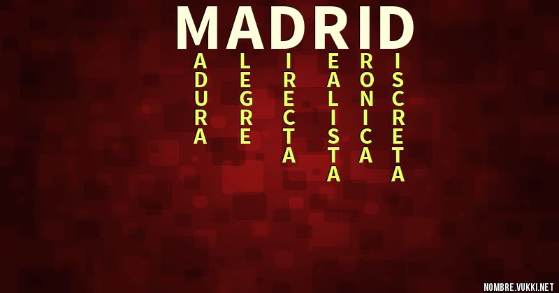 Acróstico madrid