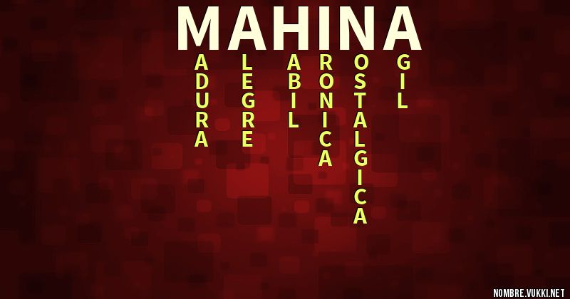 Acróstico mahina