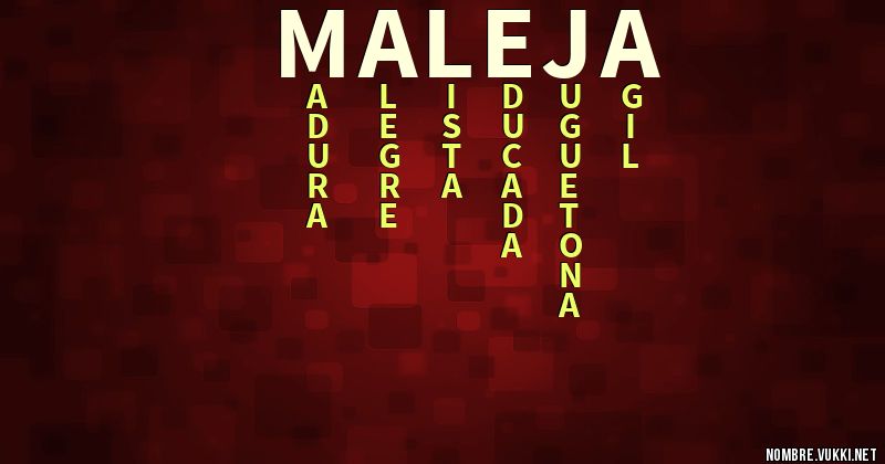 Acróstico maleja