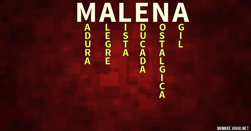 Acróstico malena<3