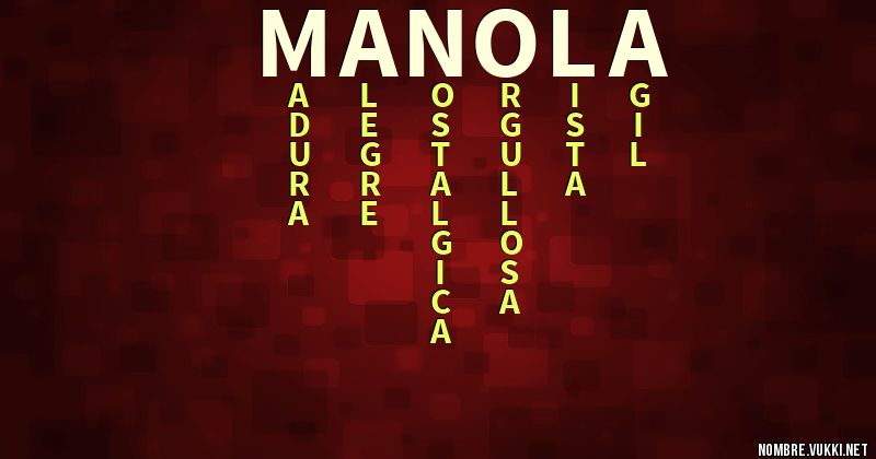 Acróstico manola