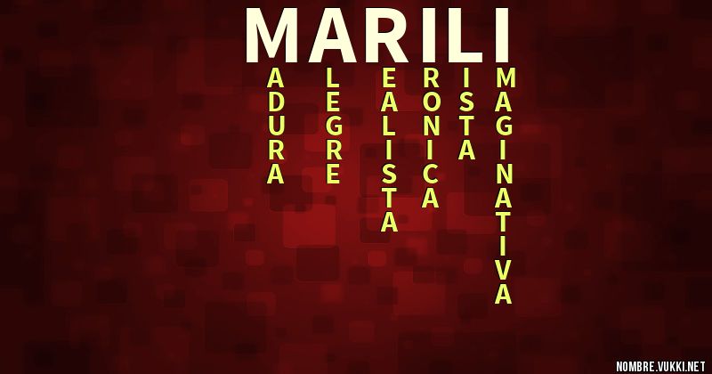 Acróstico marili