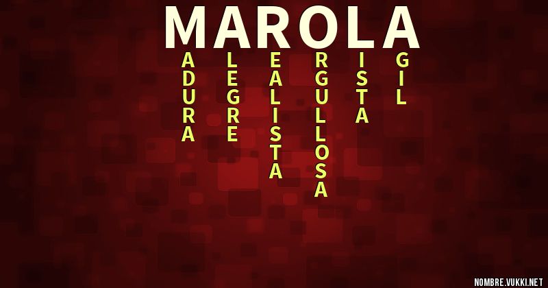 Acróstico marola