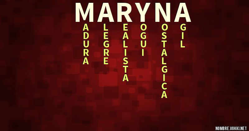 Qué Significa Maryna