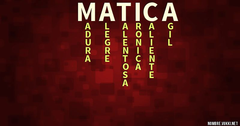 Acróstico matica