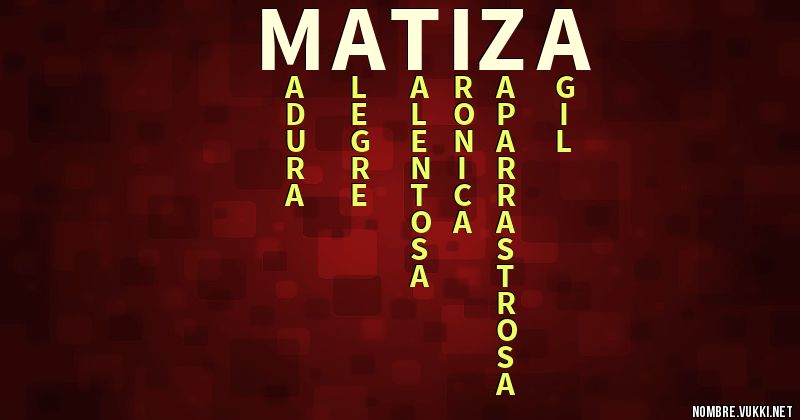 Acróstico matiza