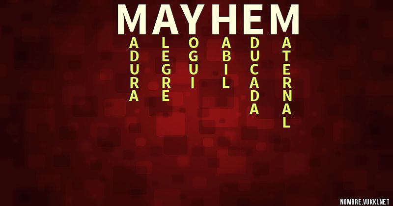Acróstico mayhem
