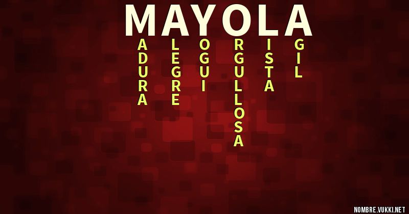 Acróstico mayola