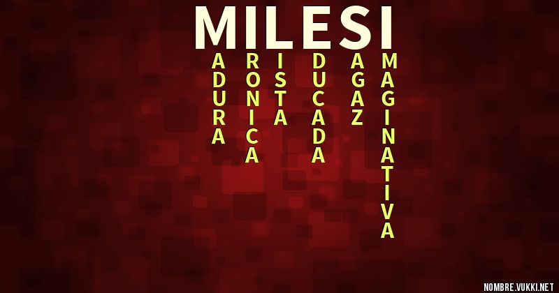 Acróstico milesi