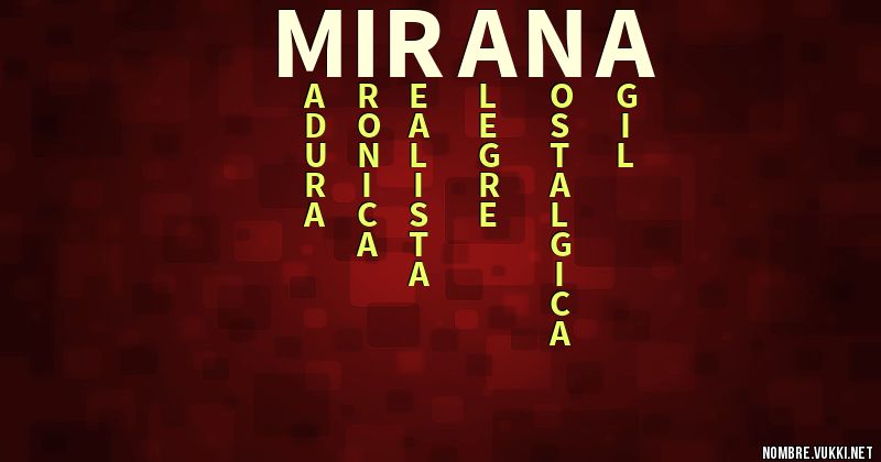 Acróstico mirana